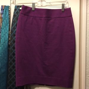 Banana Republic purple pencil skirt